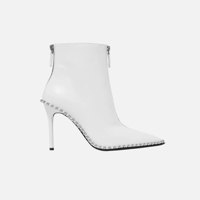 Leather ankle boots Beyaz